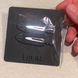 Dior Black and Silver Hair Accessories